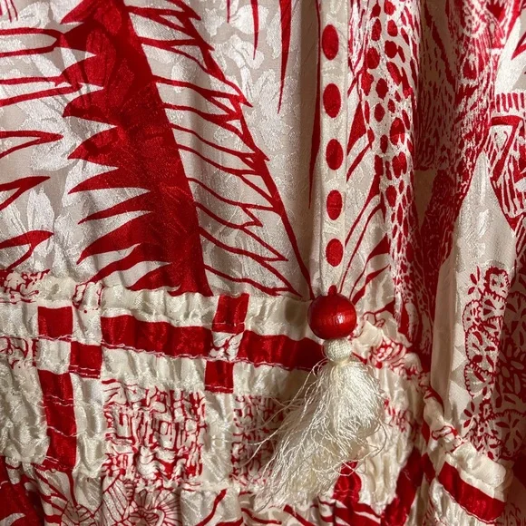 Diane Fries Red & White Vintage Dress - Picture 3 of 9